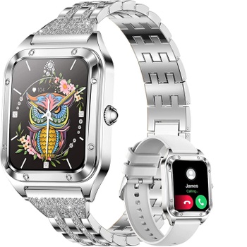Chytré hodinky Fitonme stříbrné barvy 1.59