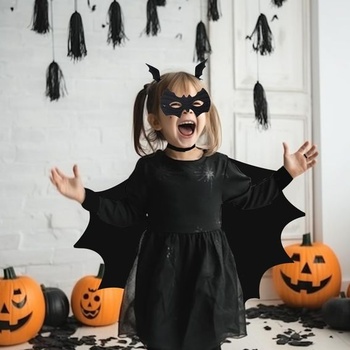 Detský kostým netopiera Capaneus, kostým netopiera, upír Halloweensky kostým, upír s netopierími