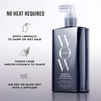 COLOR WOW Dream Coat pro kudrnaté vlasy, Moist Miracle pro kadeře bez krepatění, bez parfemace, 200