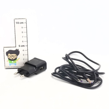 Černá nabíječka USB - C do zásuvky
