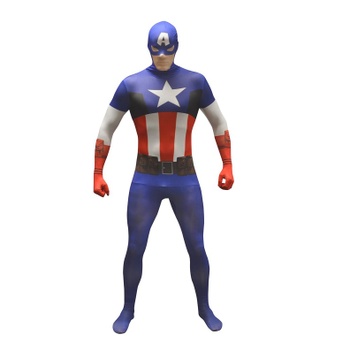 Detský kostým Morphsuits Kapitán Amerika M