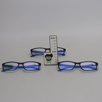 Dioptrické okuliare Suertree +1,50 modré