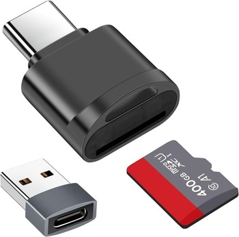 Čítačka kariet TF, Čítačka kariet Micro SD, Adaptér čítačky pamäťových kariet TF typu C s adaptérom USB C