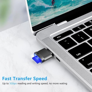 Čítačka kariet TF, Čítačka kariet Micro SD, Adaptér čítačky pamäťových kariet TF typu C s adaptérom USB C