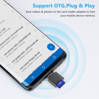 Čítačka kariet TF, Čítačka kariet Micro SD, Adaptér čítačky pamäťových kariet TF typu C s adaptérom USB C