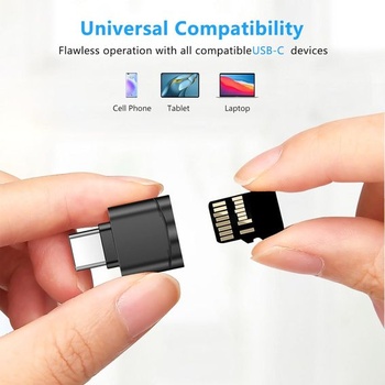 Čítačka kariet TF, Čítačka kariet Micro SD, Adaptér čítačky pamäťových kariet TF typu C s adaptérom USB C