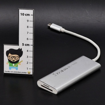 USB-C HUB Lention stříbrný