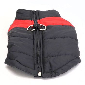 Zimní bunda pro psy FEimaX černočervená 