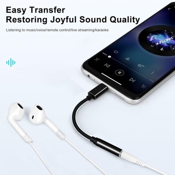 Adaptér USB-C na 3,5 mm slúchadlový jack (2 balenia), Adaptér Aux na USB C pre slúchadlá Typ C na