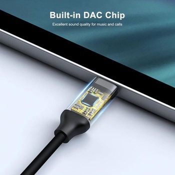 Adaptér USB-C na 3,5 mm slúchadlový jack (2 balenia), Adaptér Aux na USB C pre slúchadlá Typ C na