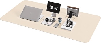 Béžová podložka na písací stôl 120x60 cm