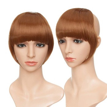 Clip in Bangs Predlžovanie vlasov so strapcami Rovné Fringe Rovné syntetické príčesky Príslušenstvo