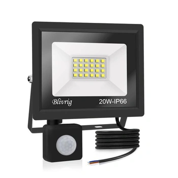LED reflektor s detektorem pohybu venku 10W, 1000LM LED…