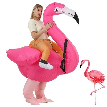 JASHKE Flamingo kostým Nafukovací kostým Flamingo Dospělý…