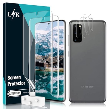 LÏK 5 kusů ochranná fólie pro Samsung Galaxy S20 se 2 kusy fólie TPU + 3 kusy ochranné fólie na