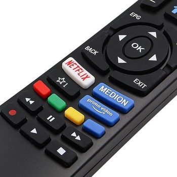 Alnicov Medion náhradný diaľkový ovládač Diaľkový ovládač pre Medion TV Diaľkový ovládač Ultra HD
