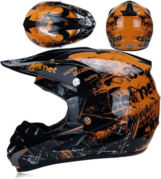 UIGJIOG Enduro Protection Dětská motocyklová přilba Celoobličejová MTB Motokrosová přilba,