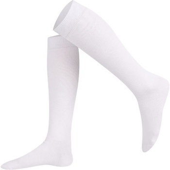 Mysocks unisex podkolenky dlouhé ponožky bílé