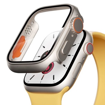 Pouzdro PZOZ kompatibilní s Apple Watch Series SE2/SE/6/5/4 44 mm s ochranou obrazovky PET, velmi