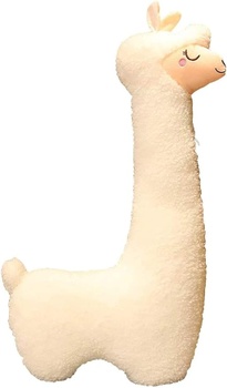 Plyšová lama Celawork 130 cm biela