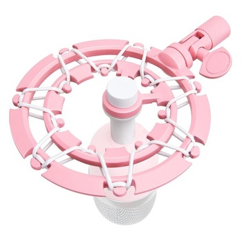 Razer Seiren Mini Shock Mount Pink, držiak mikrofónu znižuje vibrácie a zlepšuje kvalitu záznamu od