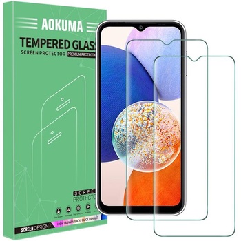 Ochranná fólie AOKUMA [2 kusy z tvrzeného skla pro Samsung Galaxy A14 5G, tvrdost 9H,