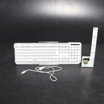 Bezdrátová klávesnice KLIM ‎WL906FR bílá