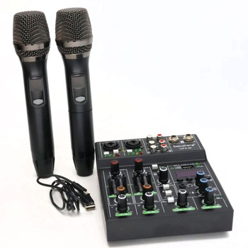 Mixážní pult s mikrofony Depusheng UF4-M