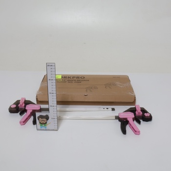 Svěrka Workpro W001425, růžová, 2-pack