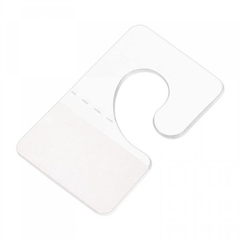 sourcing map Clear Hanger Hook 23x37mm Display Folding Cards for Retail Pack 200