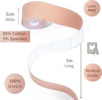 Tbwisher páska na zdvihnutie pŕs Boobytape - Lepiaca páska na telo pre push-up formu pre zdvihnutie
