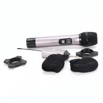 Bezdrátový mikrofon Tonor TW630 červ+stříbr
