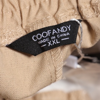 Pánske nohavice Coofandy XXL béžové