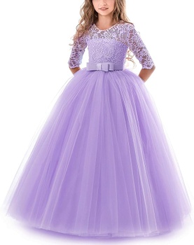 Dívčí slavnostní šaty TTYAOVO fialové