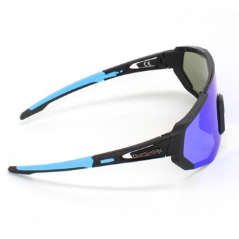 Cyklistické brýle Queshark TR90 modročerné