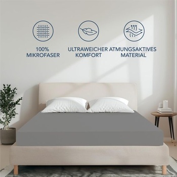 Dreamzie - vypasované prestieradlo 90x190/200cm - mikrovlákno Oeko TEX certifikované - 100%