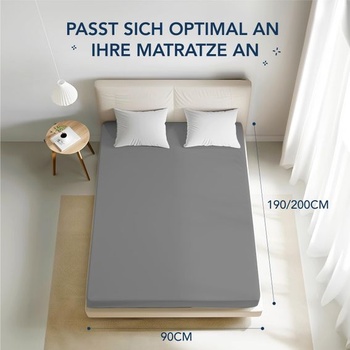 Dreamzie - vypasované prestieradlo 90x190/200cm - mikrovlákno Oeko TEX certifikované - 100%
