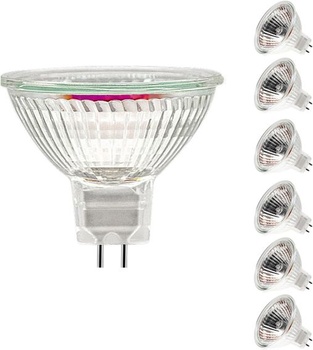 Halogénová žiarovka Jaenmsa 12V 50W, MR16 Halogénové reflektory Stmievateľné 420LM Teplá biela, GU5.3