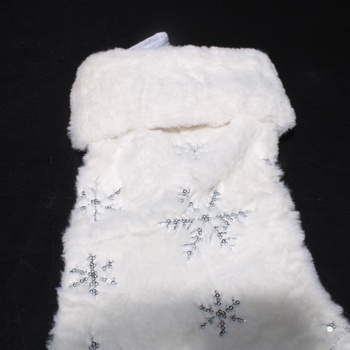 Bílá vánoční ponožka Bahan alamy 