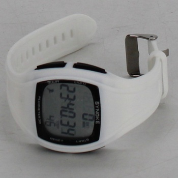 Digitální bílé hodinky pro děti findtime