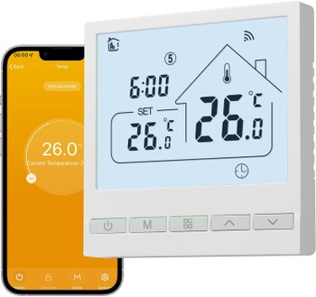 Chytrý termostat Tuya TOL47WIFI-WPB