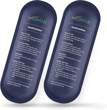 MEDMAX Ice Pack pre inzulínovú chladiacu tašku Cestovná taška – balenie 2 opakovane použiteľných