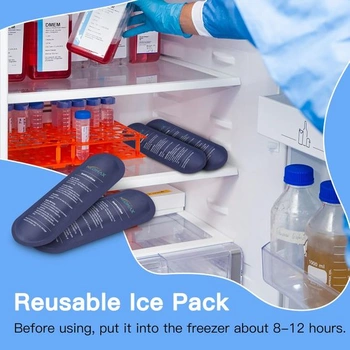 MEDMAX Ice Pack pre inzulínovú chladiacu tašku Cestovná taška – balenie 2 opakovane použiteľných