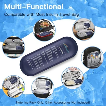 MEDMAX Ice Pack pre inzulínovú chladiacu tašku Cestovná taška – balenie 2 opakovane použiteľných