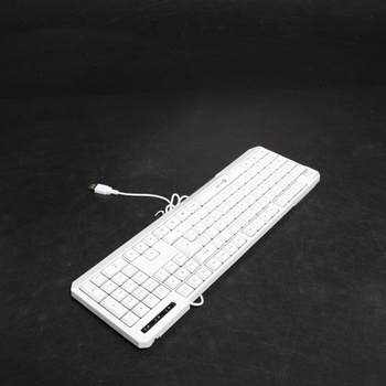 Podsvícená klávesnice KLIM CWHFR bílá