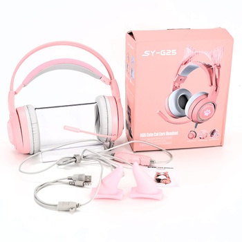 Detské slúchadlá JYPS SY-G25 ružové