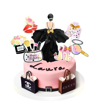 Dažďová dekorácia dáma tortu dekorácie dievča tortu dekorácie make up tortu dekorácie cupcake toppers