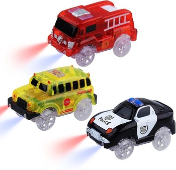 Dráhy Autá Magic, 3-Pack Príslušenstvo Dráhy Autá Deti Vzdelávacie puzzle Dráha Auto Herná sada pre
