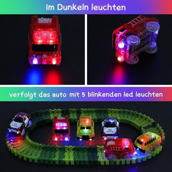 Dráhy Autá Magic, 3-Pack Príslušenstvo Dráhy Autá Deti Vzdelávacie puzzle Dráha Auto Herná sada pre