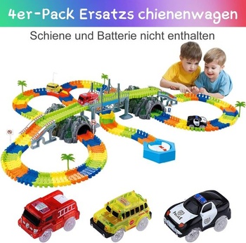Dráhy Autá Magic, 3-Pack Príslušenstvo Dráhy Autá Deti Vzdelávacie puzzle Dráha Auto Herná sada pre